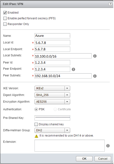 NSX-v edge settings Image Caption